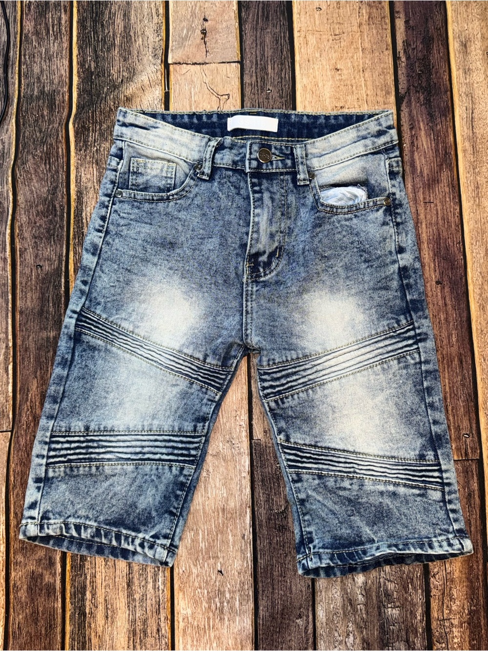 GS-115  Denim Knee-Panel Shorts Sz 12